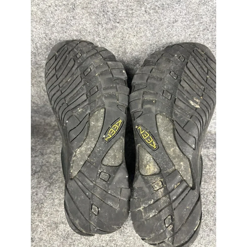 Keen Shoes Womens‎ Size 9 Black Leather Lace Up Walking Casual Comfort Sneakers